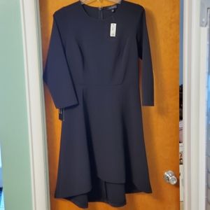 The Limited black long sleeve high low dress NWT